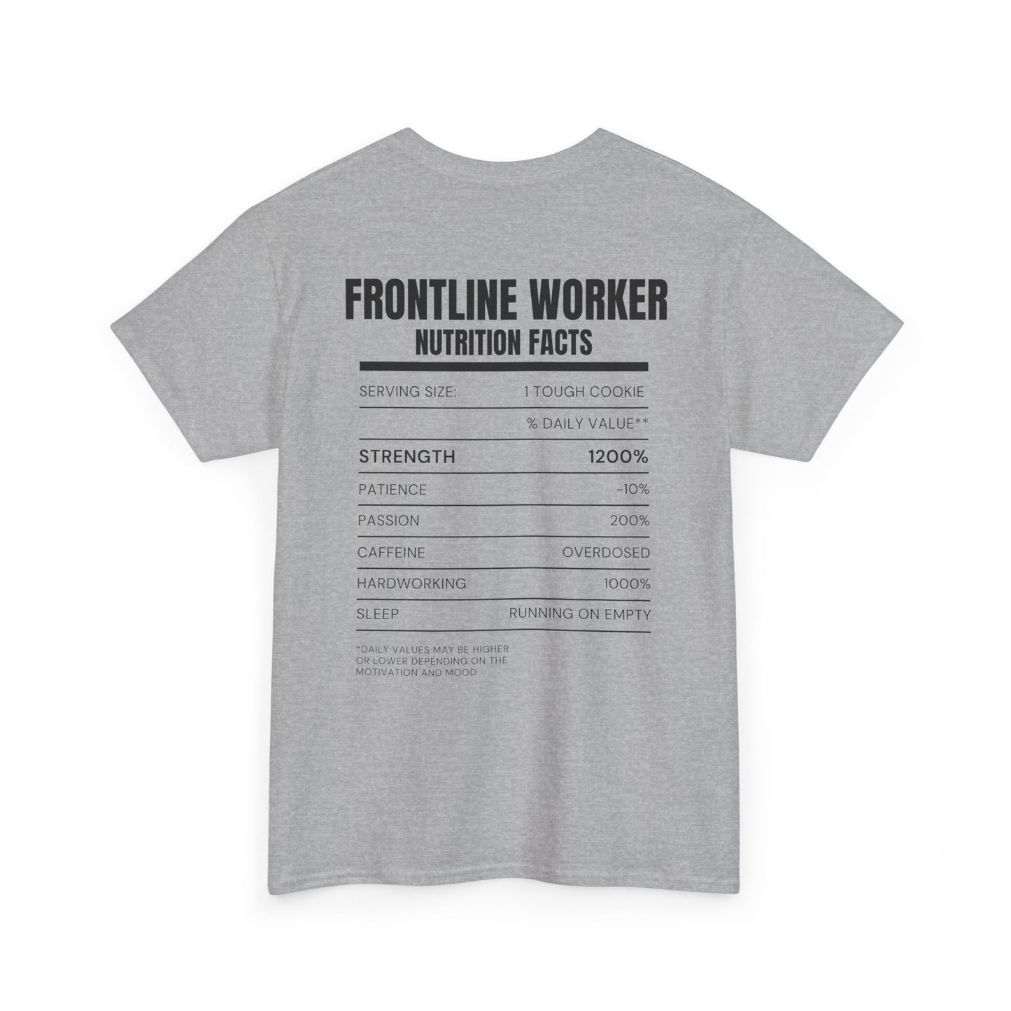 Frontliner Worker Nutrition Facts