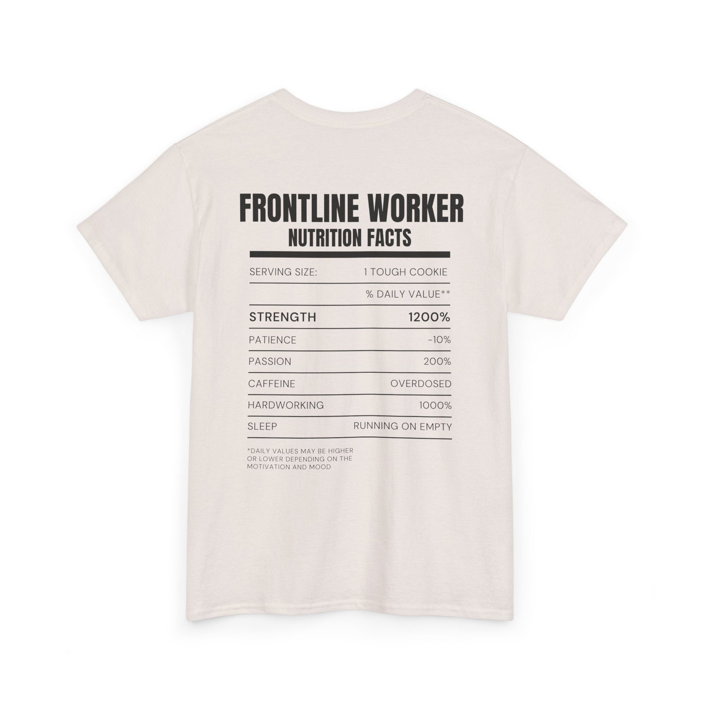 Frontliner Worker Nutrition Facts