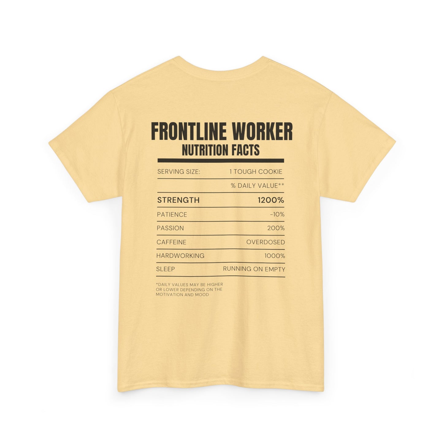 Frontliner Worker Nutrition Facts